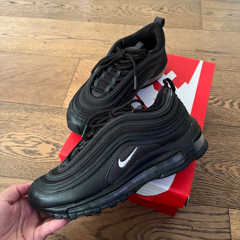 NEW  Black/White-Anthracite Nike Air Max 97 (5 Y) (6.5 W)